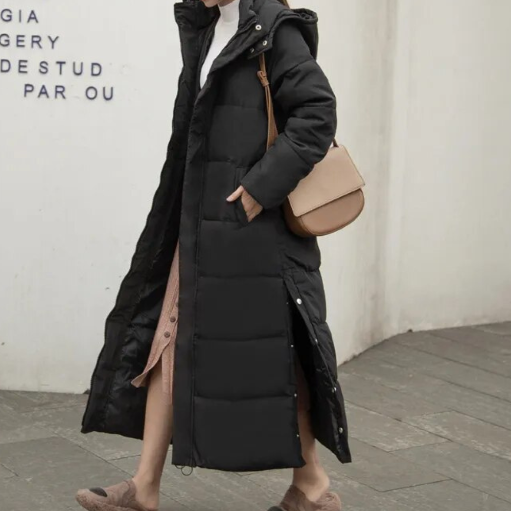 ModeGeist | Parka Lange gesteppte Winterjacke für Damen