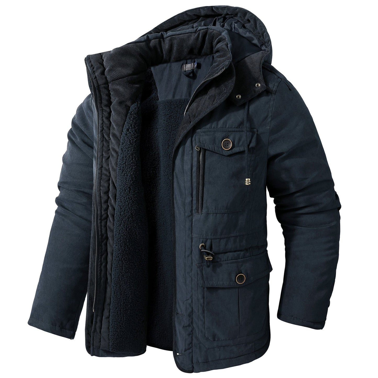 ModeGeist | Warme Jacke mit Kapuze für Männer