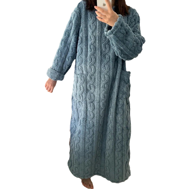 ModeGeist | Winter korallen Samt-Homewear