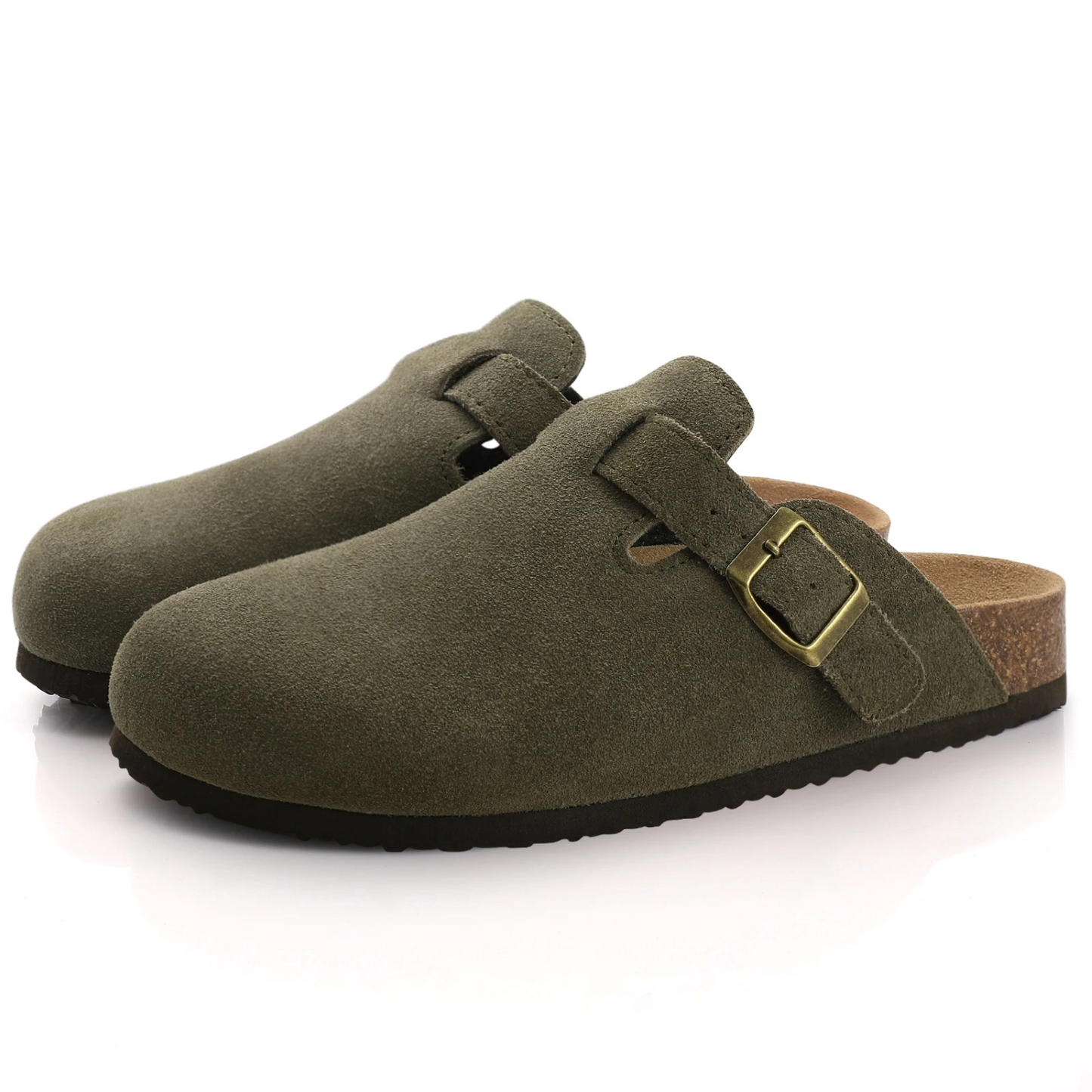 Strapazierfähige Wildleder-Clogs Charmie