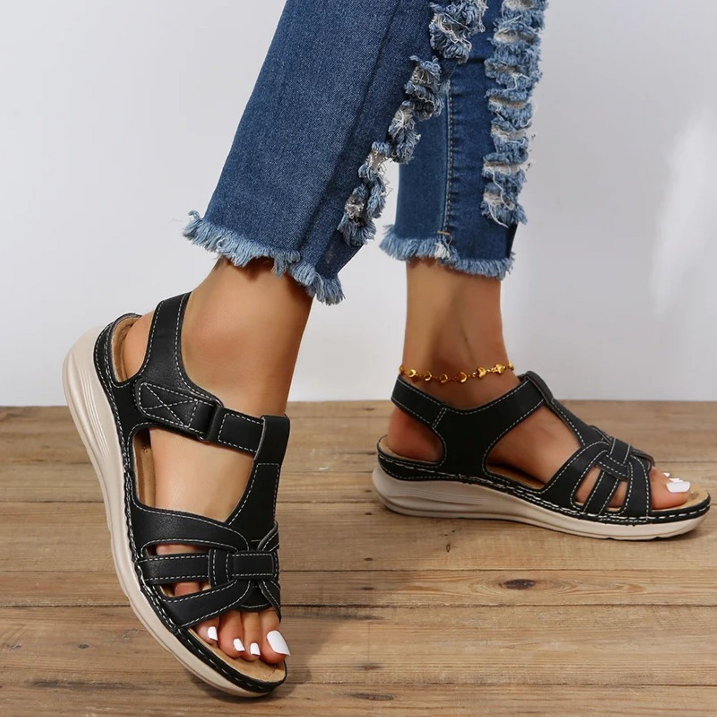 Damen Sandalen aus Wildleder - Alesia