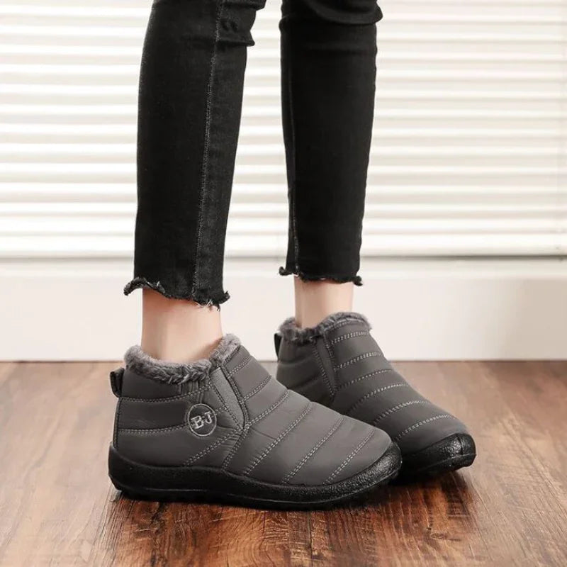 Damen-Winterstiefel: wasserdicht und gesteppt