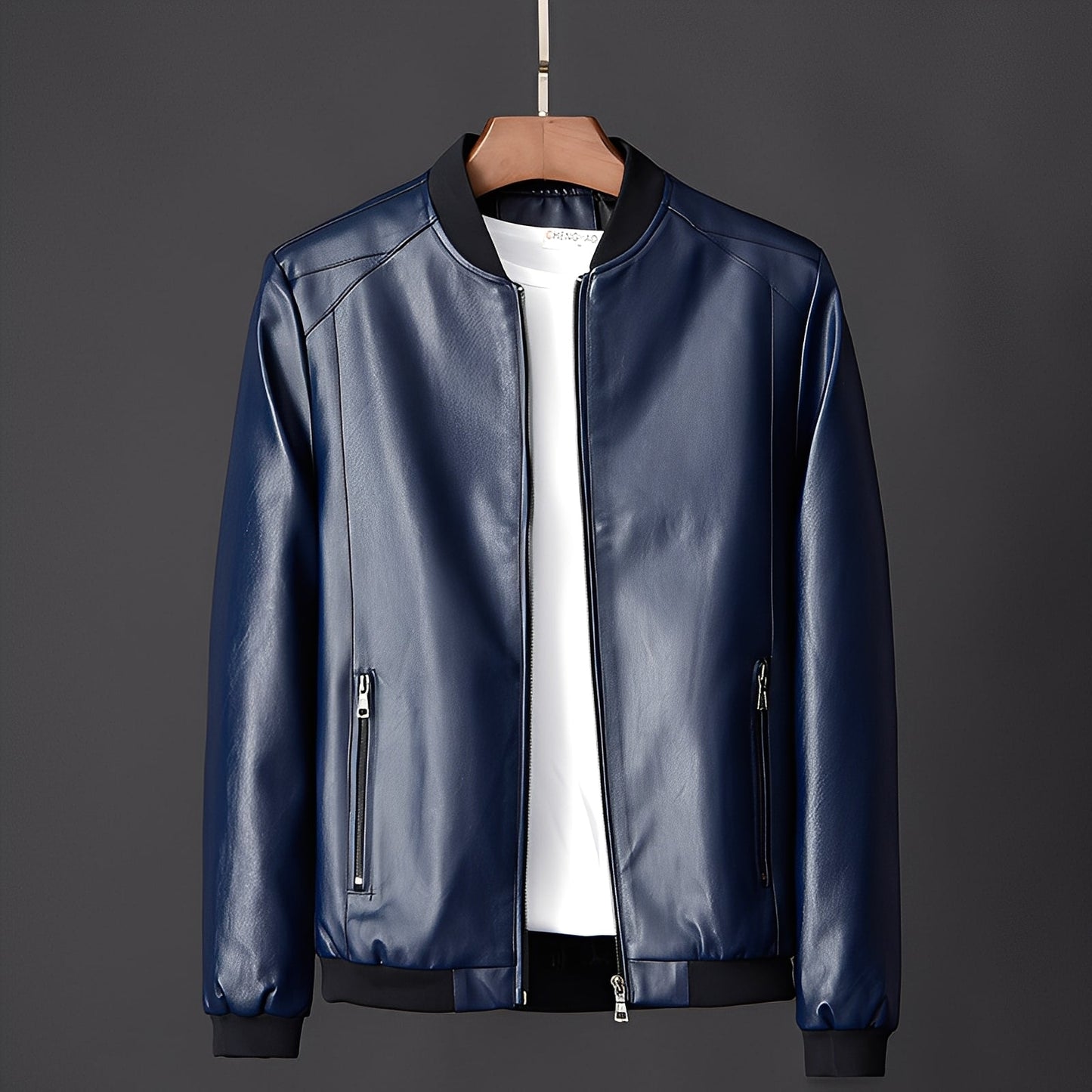 ModeGeist | Stylische Biker-Lederjacke für Männer