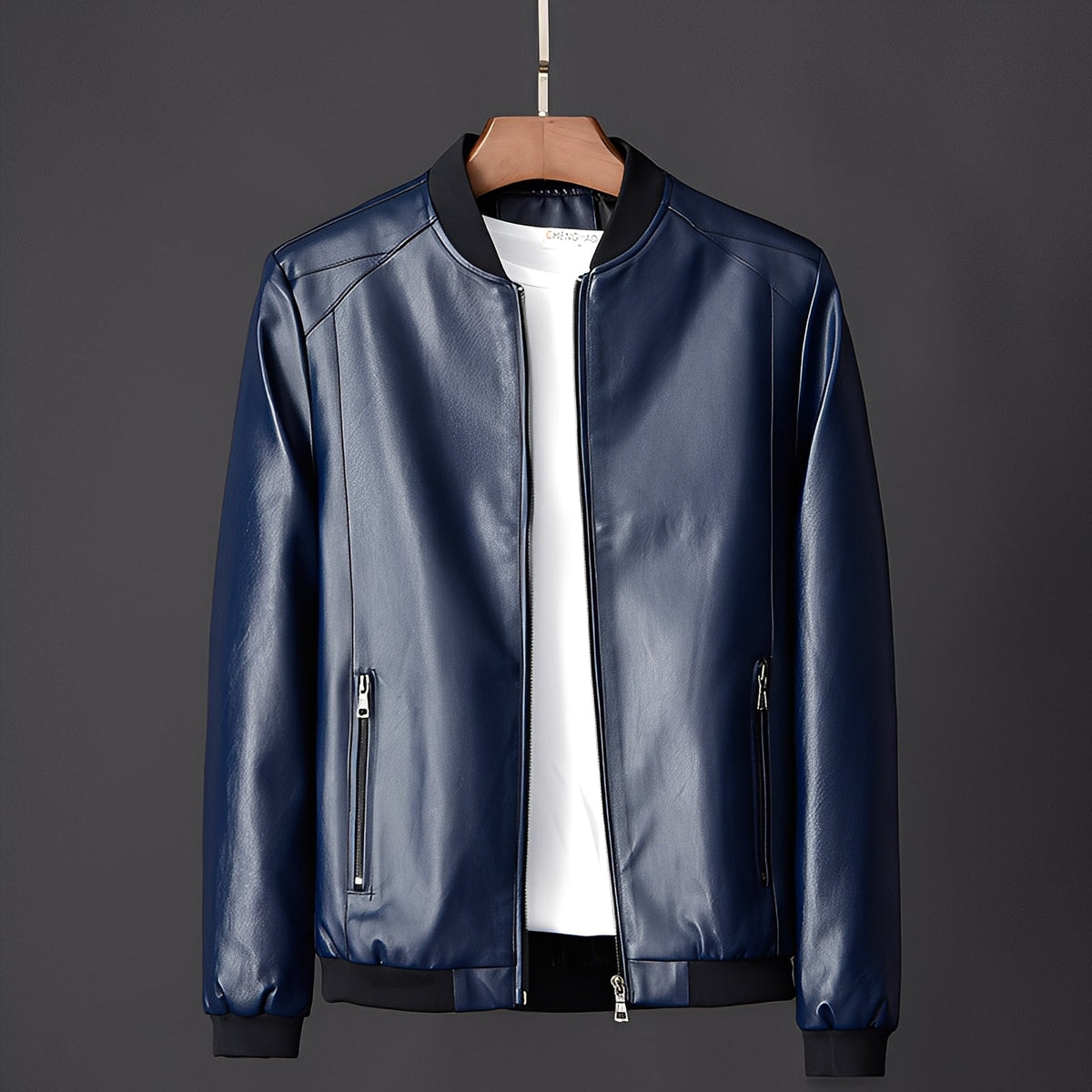 ModeGeist | Stylische Biker-Lederjacke für Männer