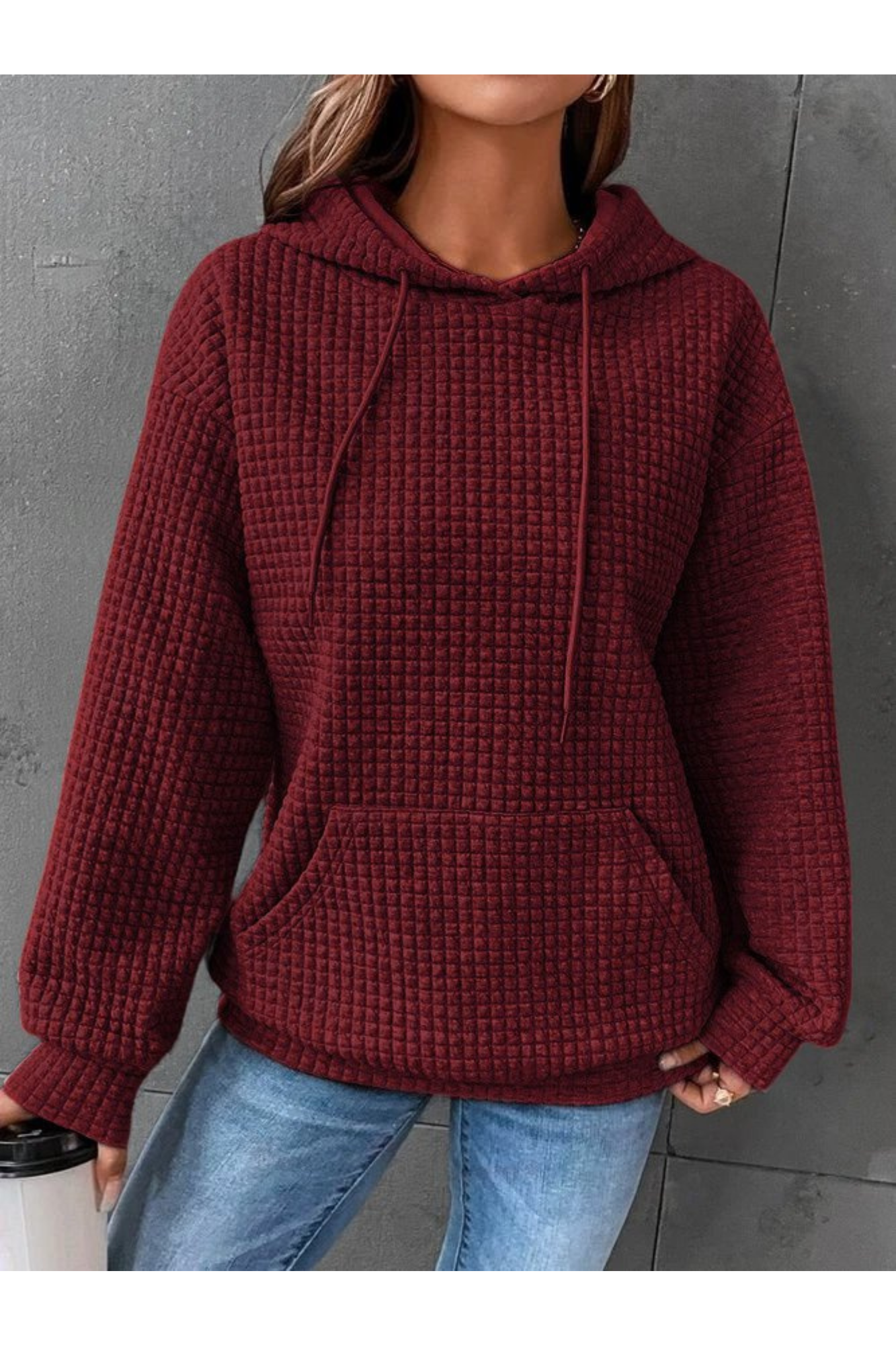ModeGeist | Pullover Warm für Frauen Kapuze