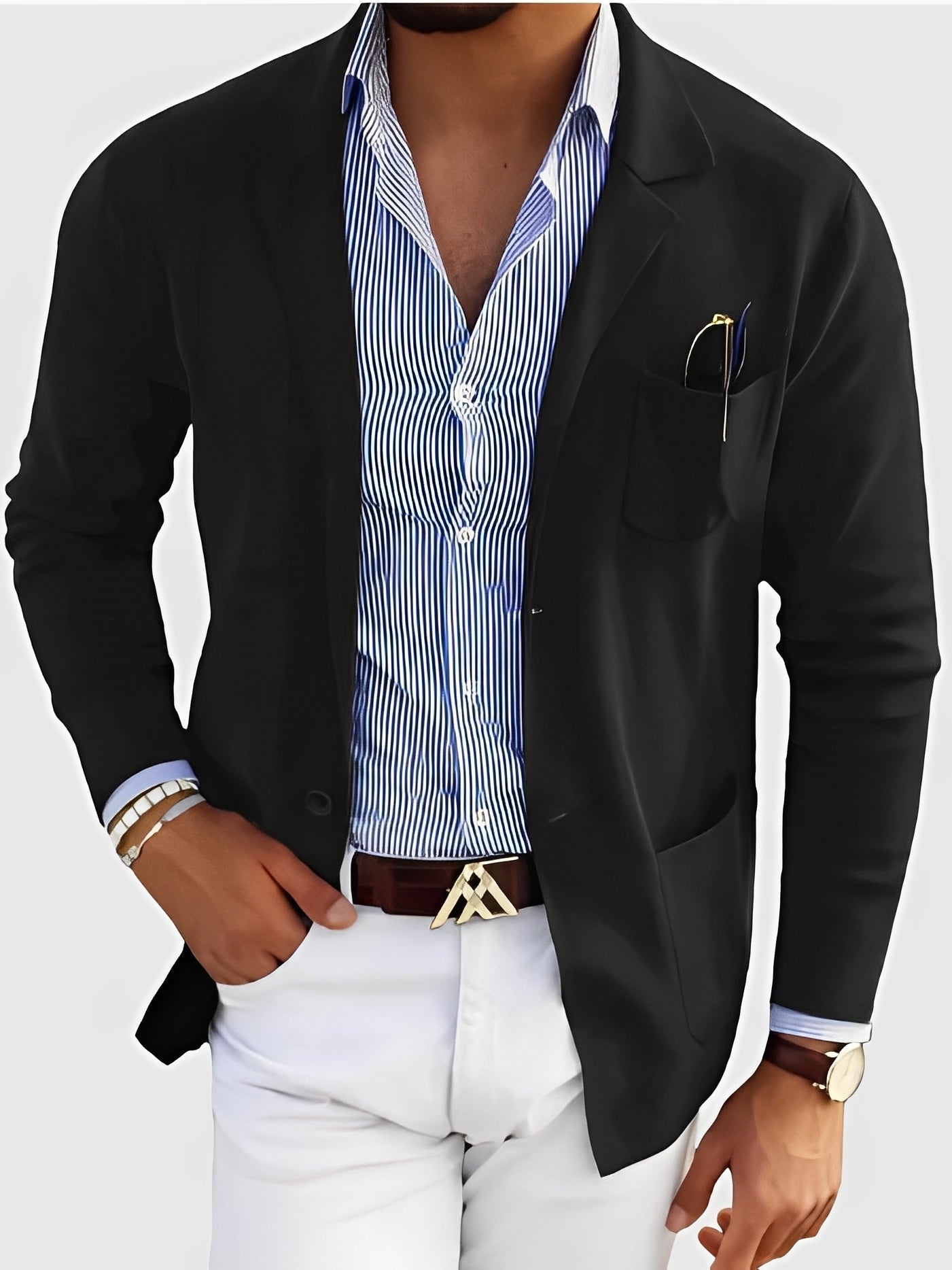 ModeGeist | Eleganter Blazer mit Taschen für Männer