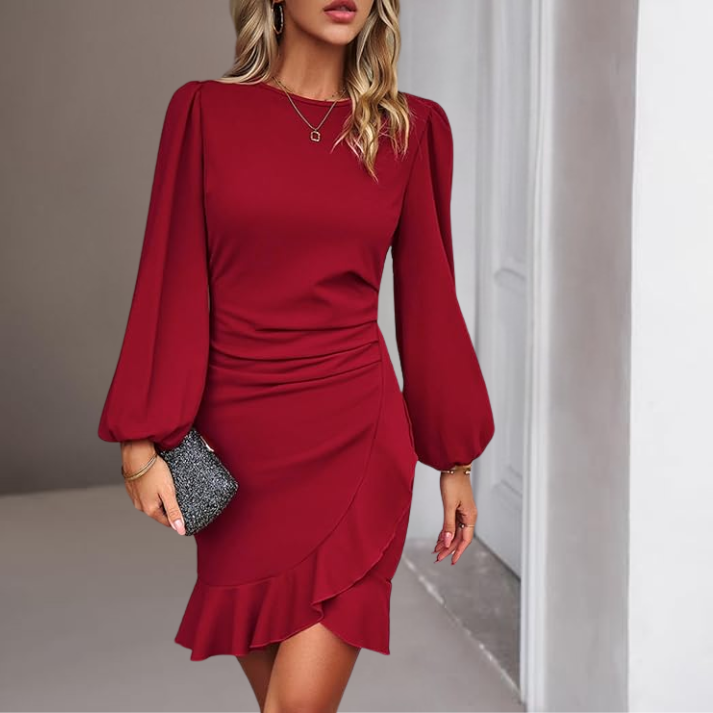 Elegantes Kleid von Annemarie mit Puffärmeln