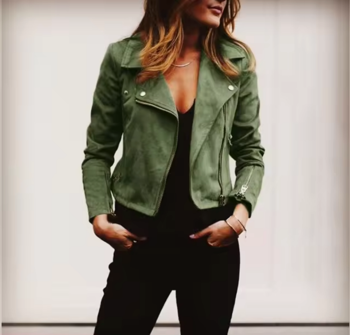 ModeGeist | Kurze Jacke Aus Wildleder