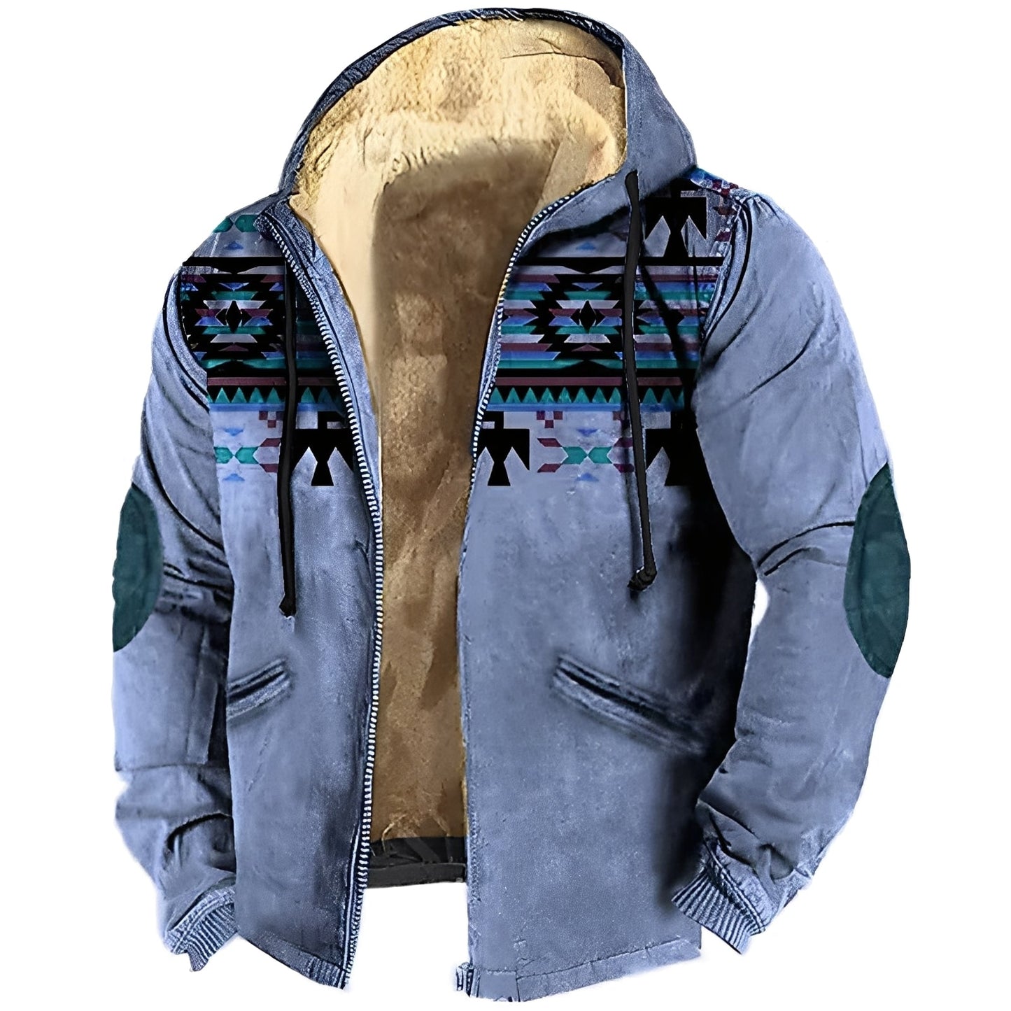 ModeGeist | Kapuzenjacke im Tribal-Stil für Herren