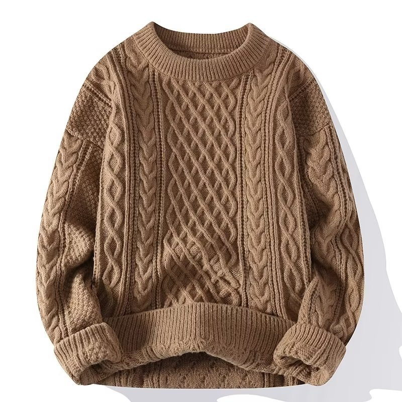 Herren Winterpullover mit langen Ärmeln, lässiger Schnitt