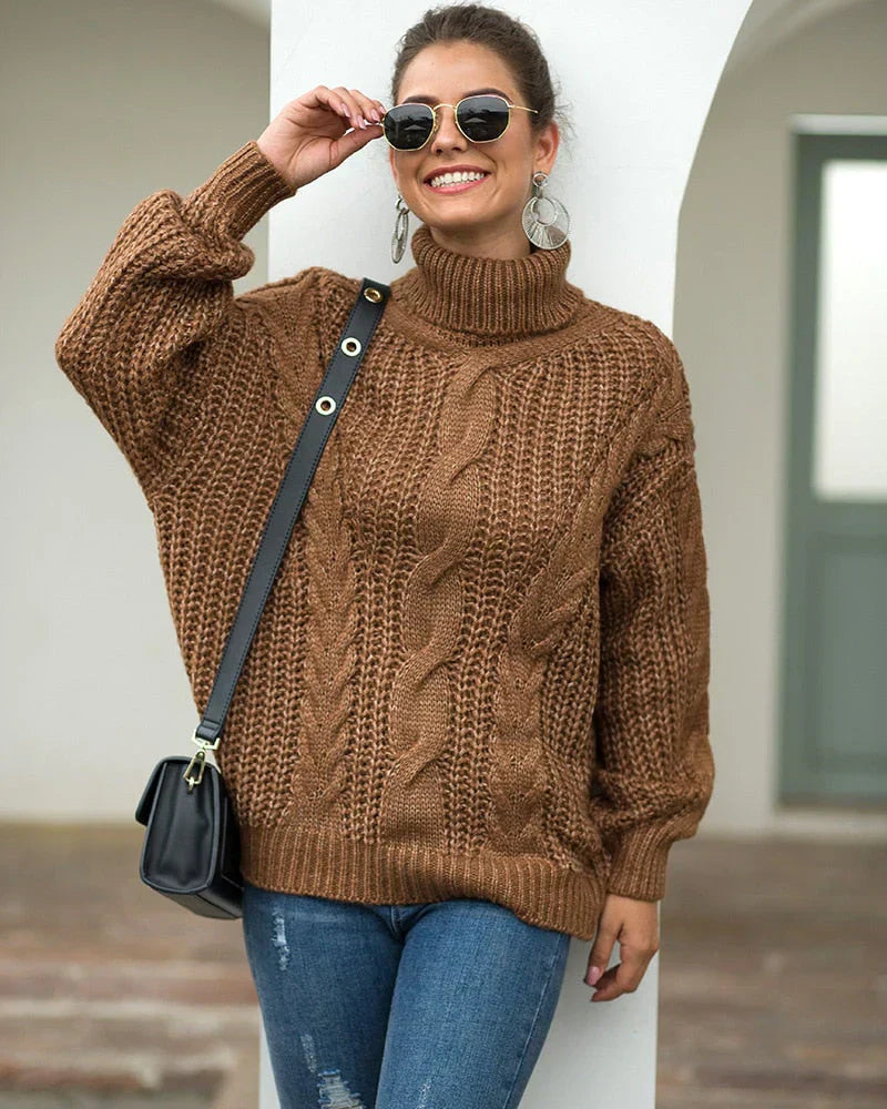Gestrickter Rollkragenpullover von Elvin
