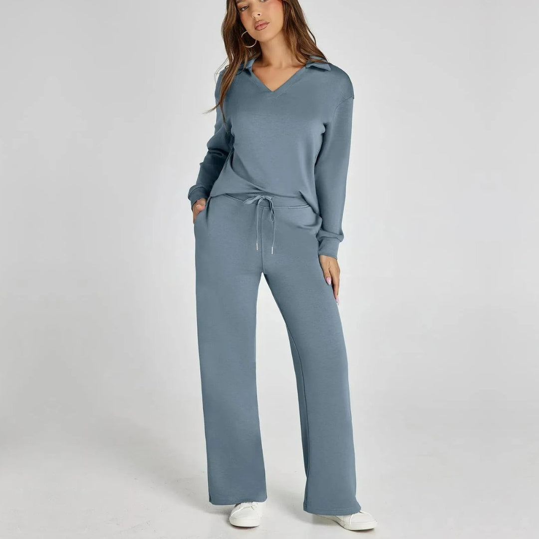 ModeGeist | Damen Loungewear Satz mit Weiten Hosen