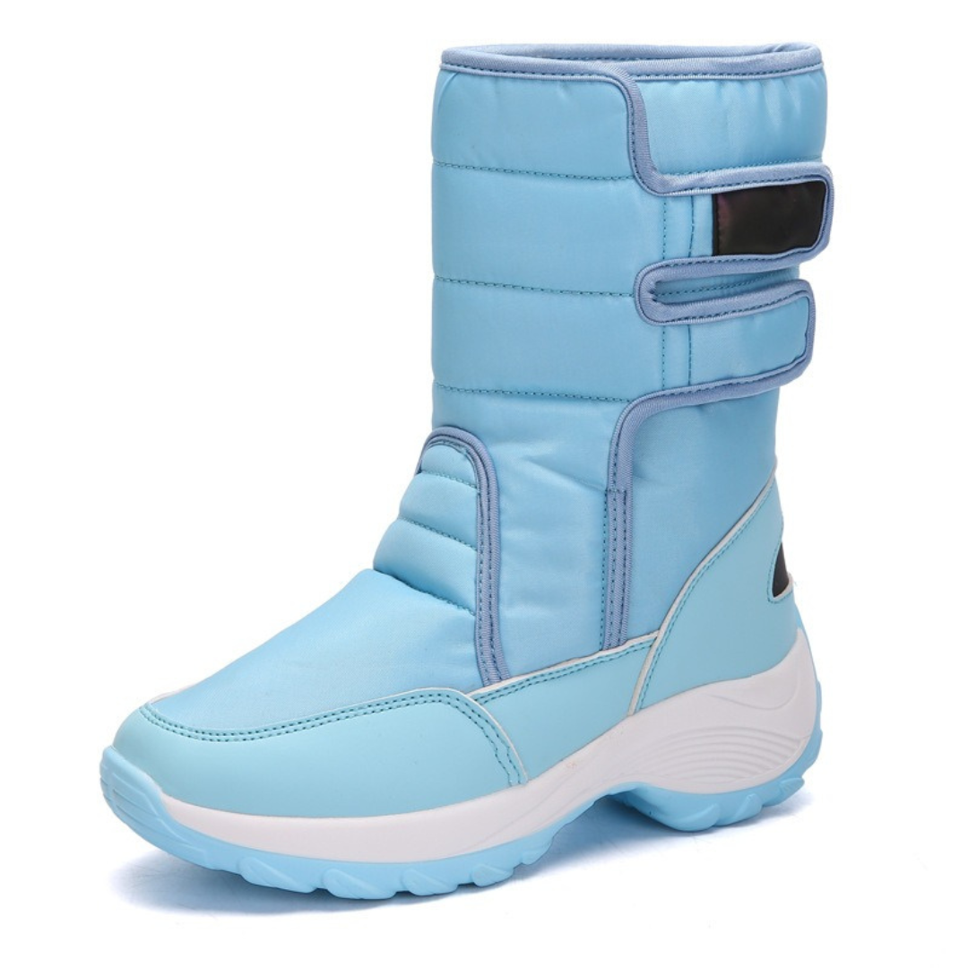 ModeGeist | Schneestiefel - Slip-On-Design - Isolierte Fleece-Innensohle