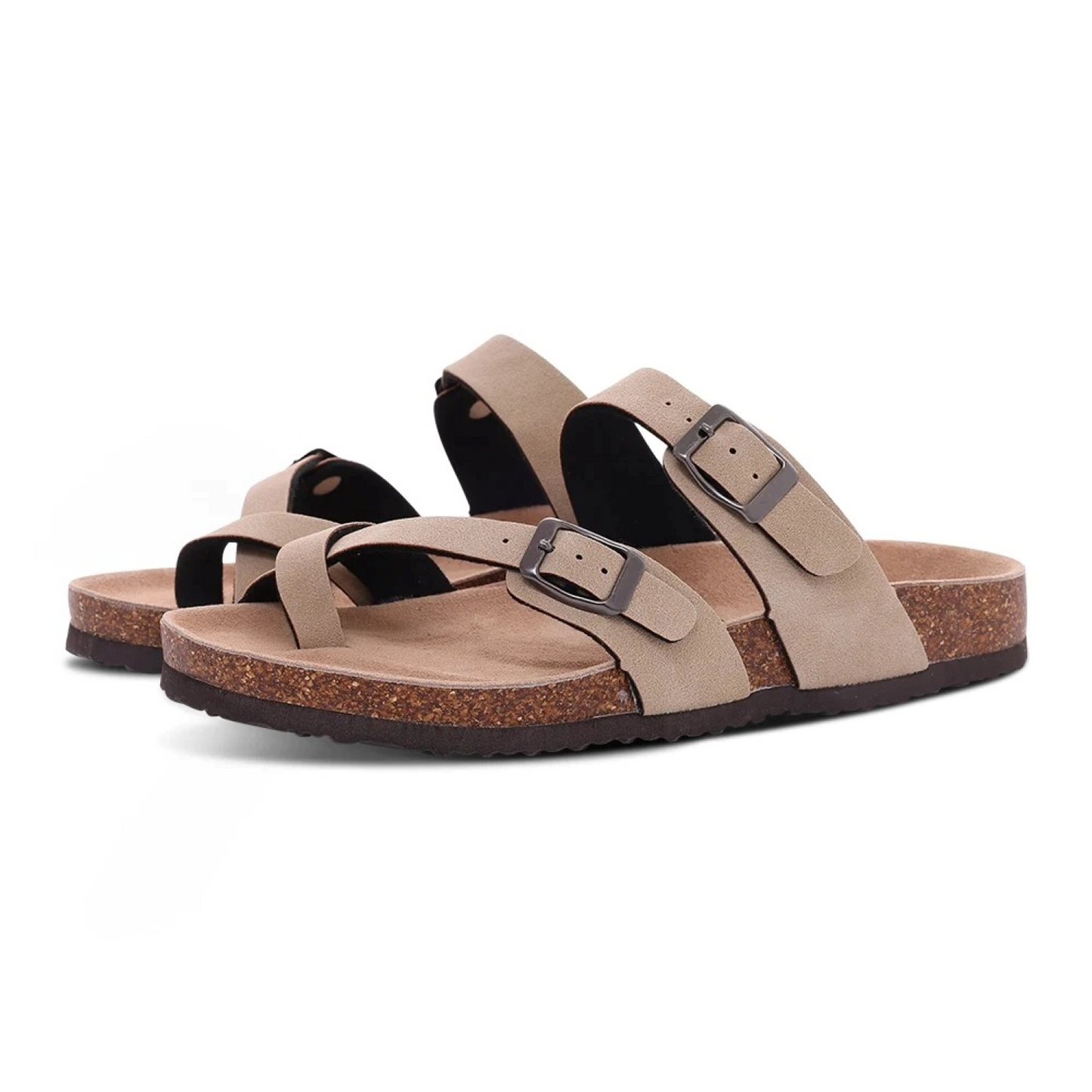 Korksohlen-Sandalen Chanda