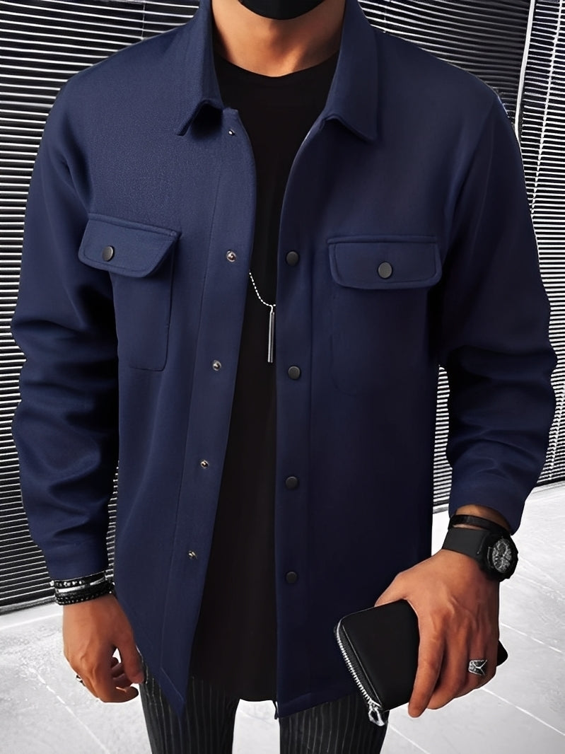 ModeGeist | Lässige Karierte Jacke mit Taschen für Herren