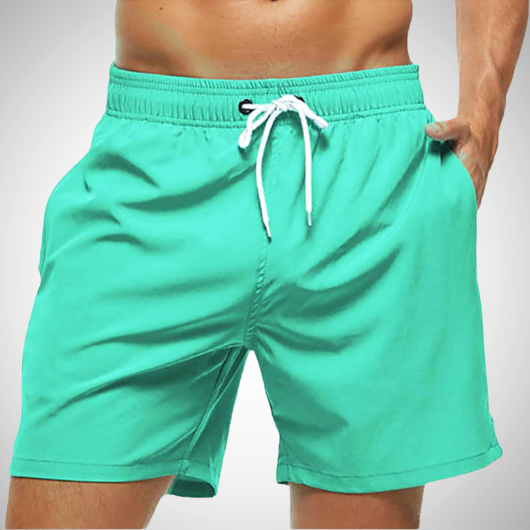 Bequeme Herren Badehose in unifarbener Optik