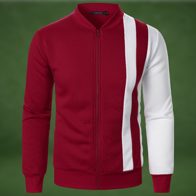 ModeGeist | Sportliches Sweatshirt mit Reißverschluss Polyester-mischung Dynamisches Design
