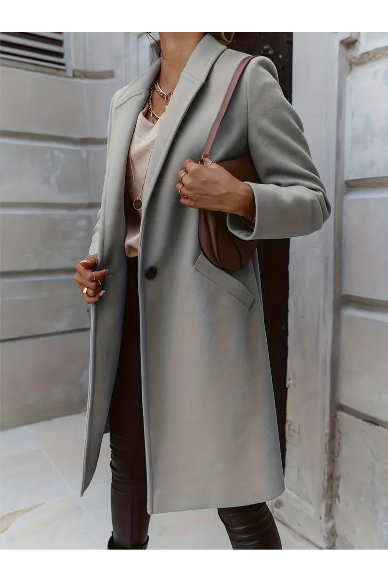 ModeGeist | Mantel Warm für Frauen Lang