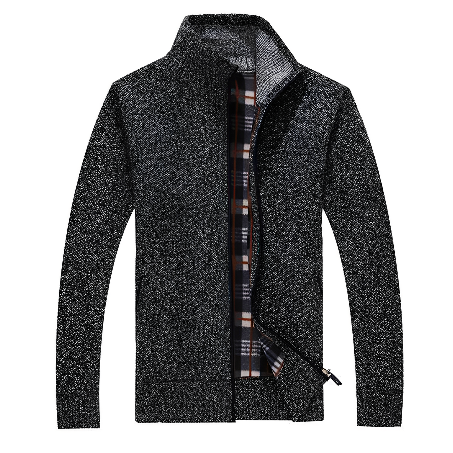 ModeGeist | Stylischer Cardigan mit weichem Fleece-Futter für Männer