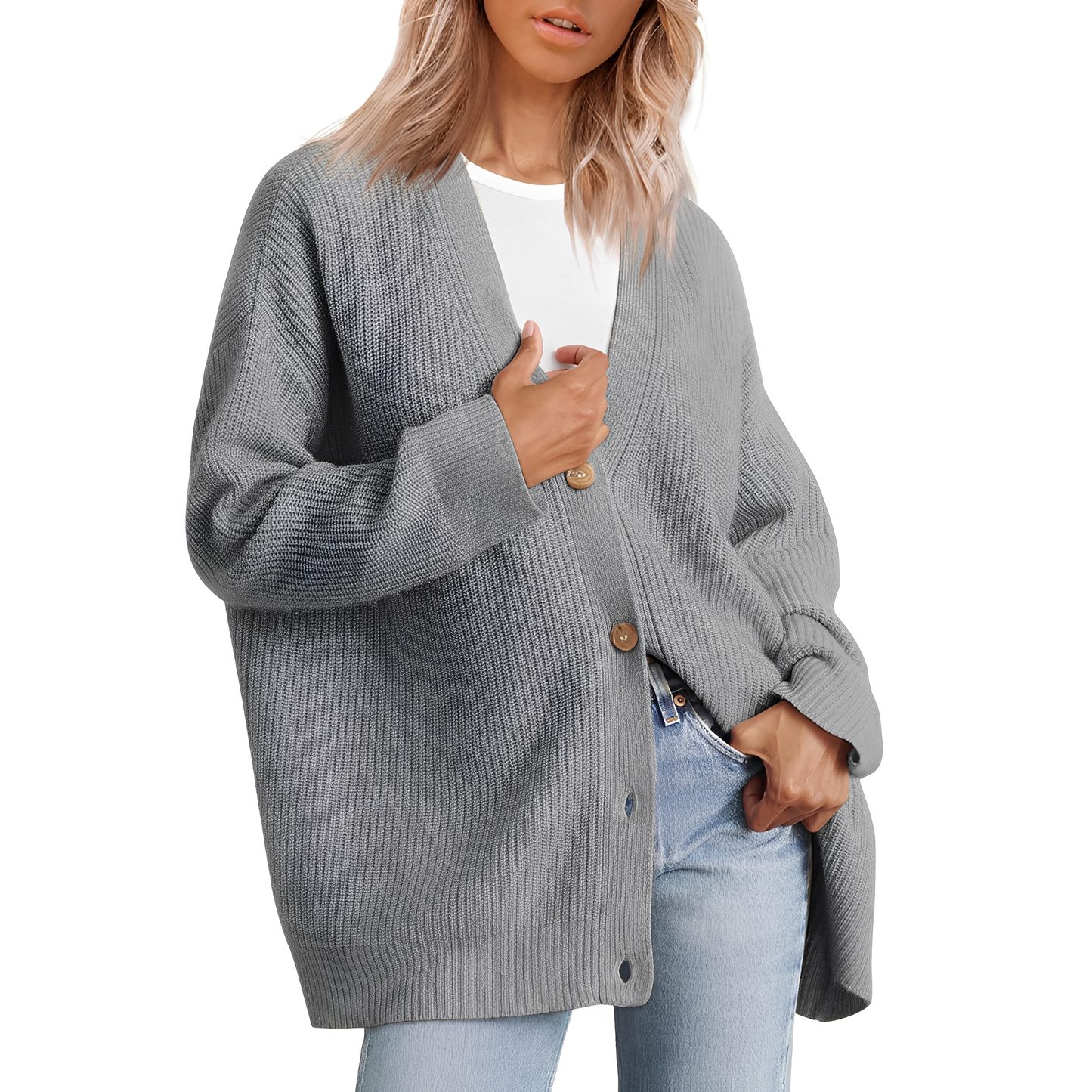 ModeGeist | Lässiger Oversize Cardigan für Frauen