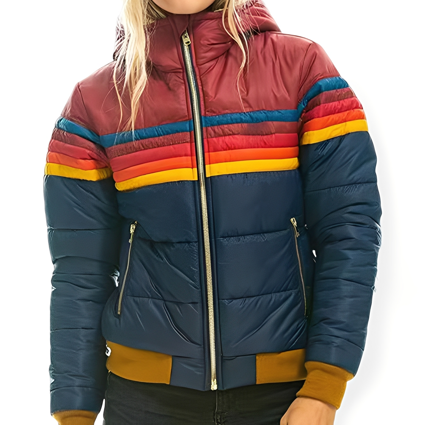 ModeGeist | Klassische Parka-Jacke mit Kapuze für Damen
