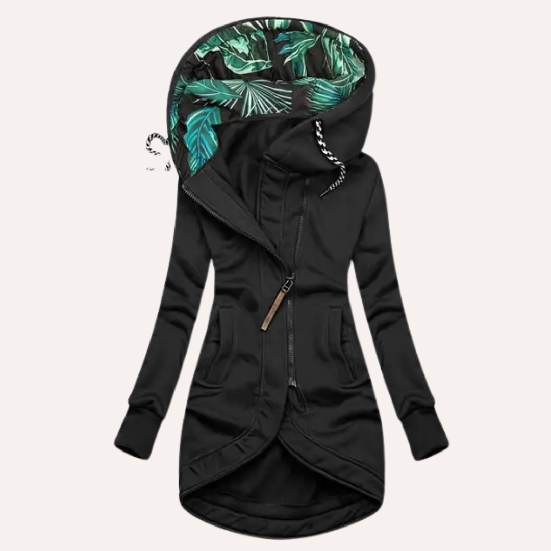 ModeGeist | Fleece-Jacke mit Kapuze Langarm