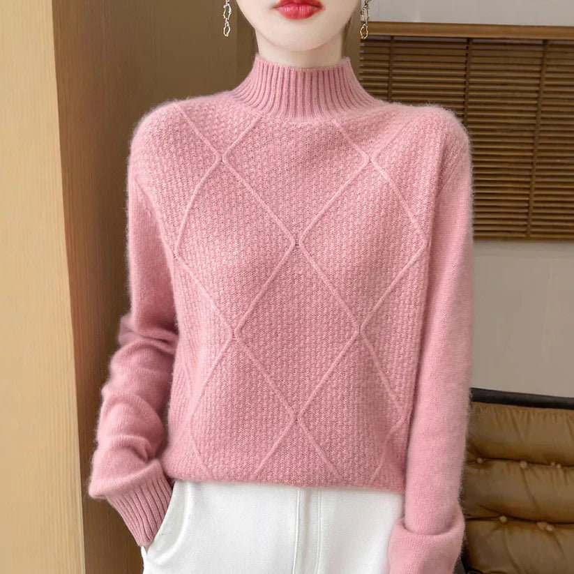 WALDA: Warmer Rollkragenpullover