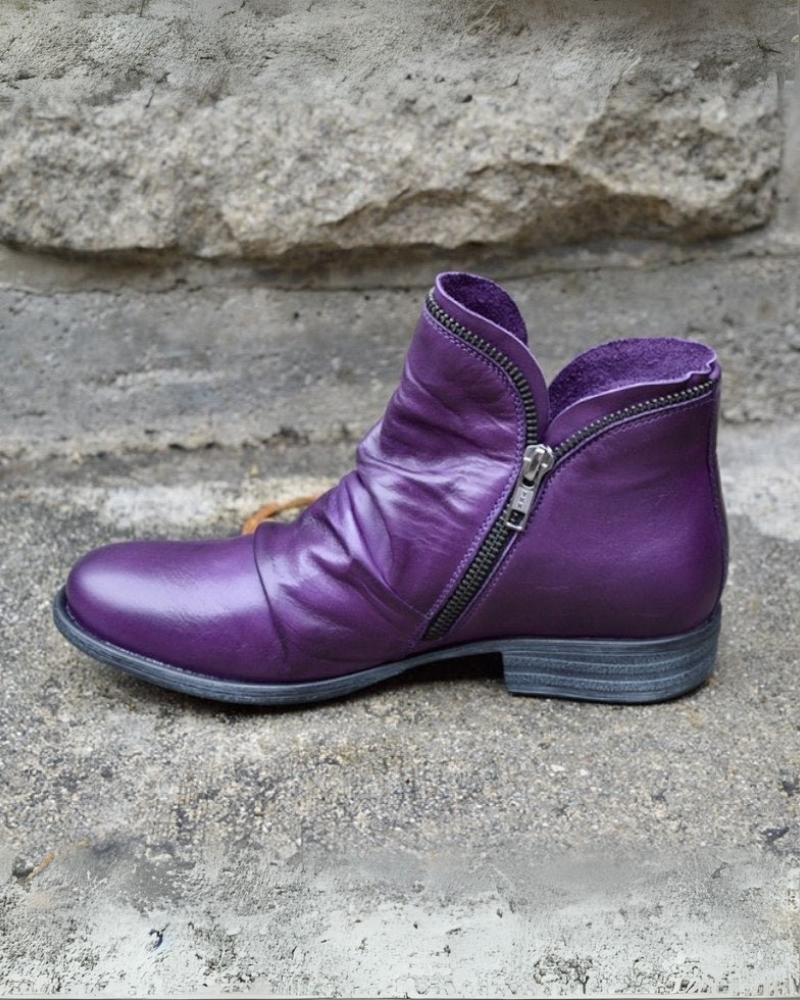 ModeGeist | Lederstiefel mit Reißverschluss