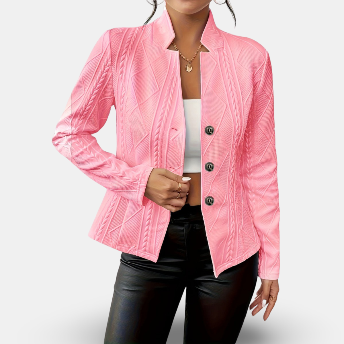 ModeGeist | Elegante und Vielseitige Taillierte Jacke