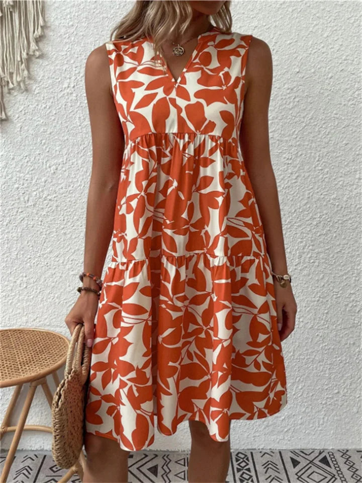 MODEGEIST Damen Fließendes Trägerkleid Verstellbar Leichtgewicht Sommer