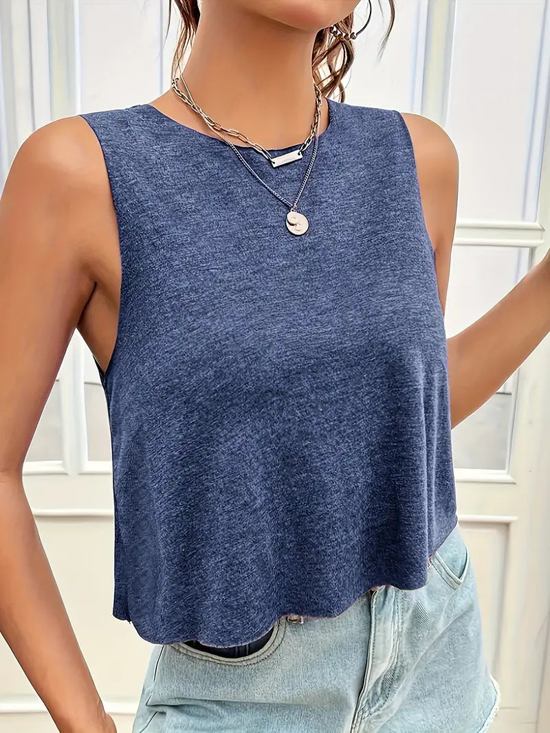 Elegantes, weiches ärmelloses Damen-Tanktop von Fudus