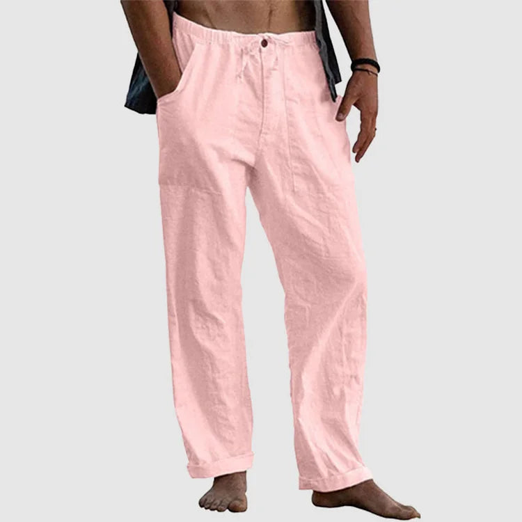 Pedro: Bequeme Herren-Leinenhose mit Tunnelzug