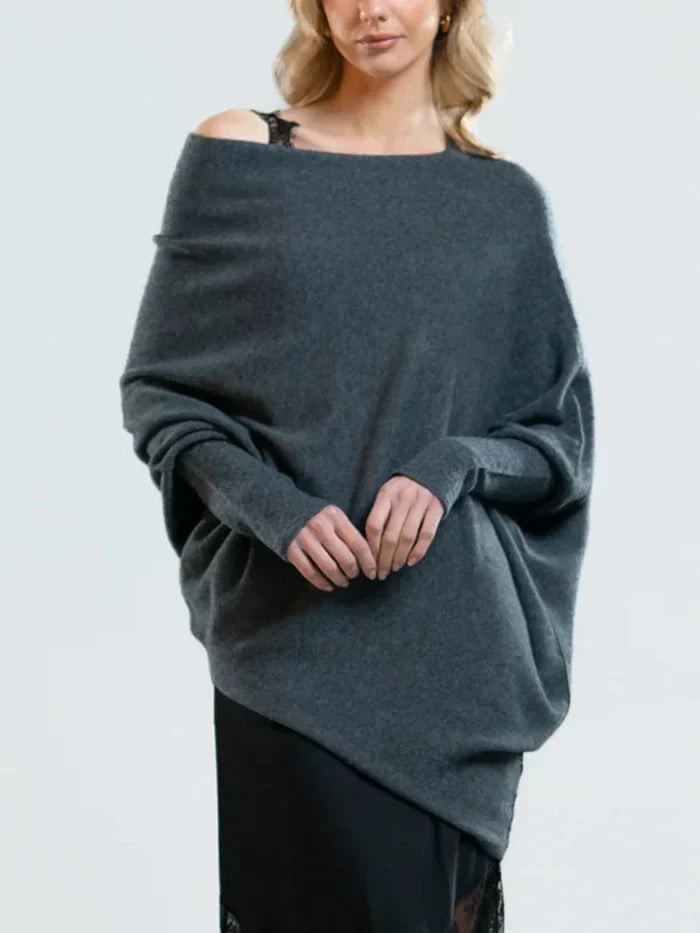 Lydia Pullover: Asymmetrisch drapiert