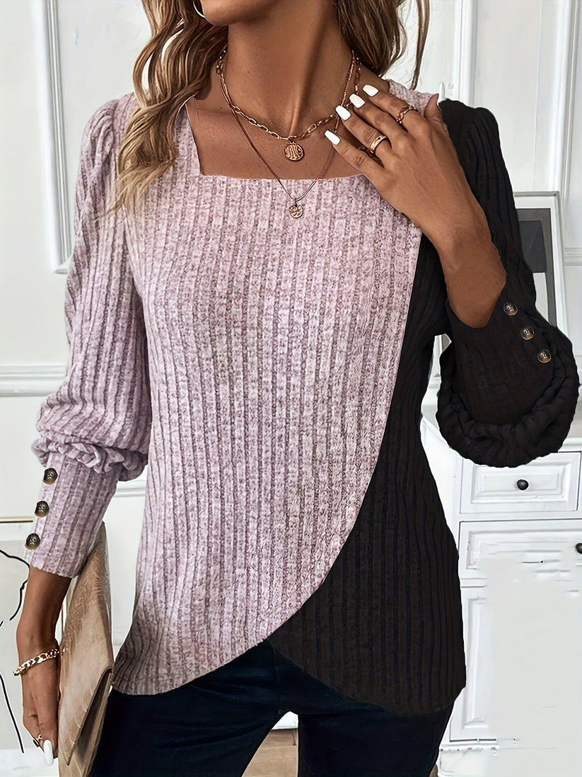 Asymmetrischer Strickpullover Theresa
