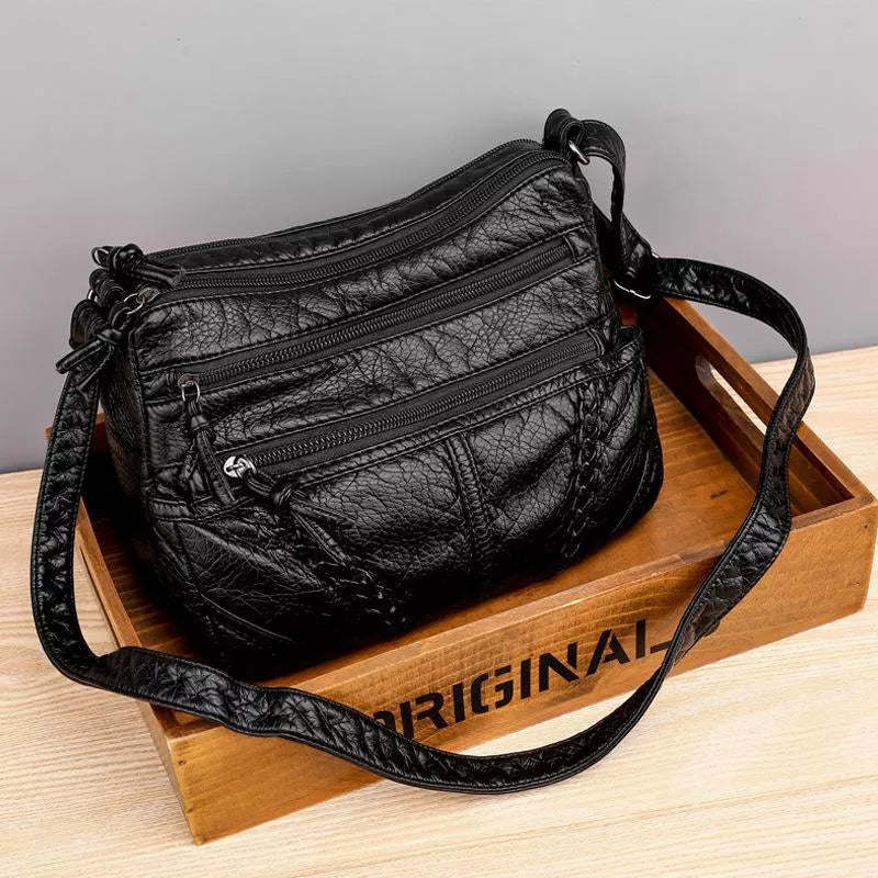 Weiche Lederhandtasche Indy