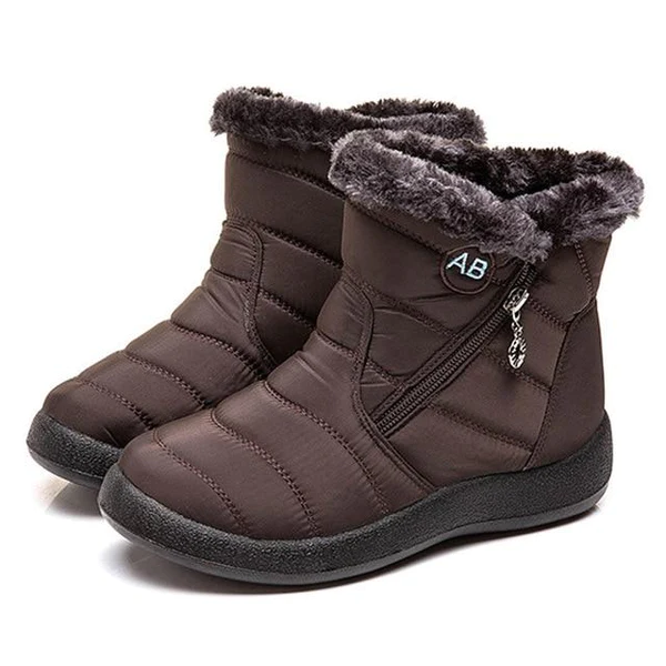 MODEGEIST Damen Winterstiefel Orthopädisch Weiche Sohle Wadenhoch