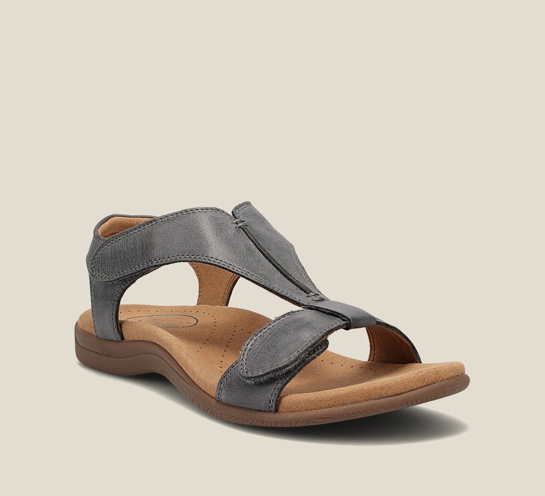 MODEGEIST Damen Orthopädische Sandalen Veganes Leder Memory Foam Komfort
