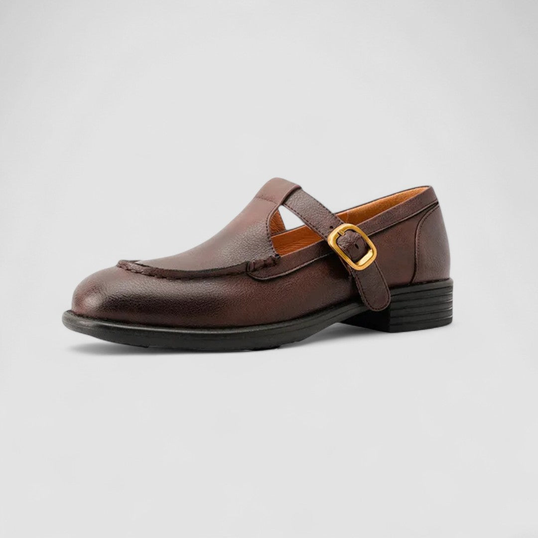 MODEGEIST Damen Mary Jane Schuhe Orthopädisch Quadratische Zehe