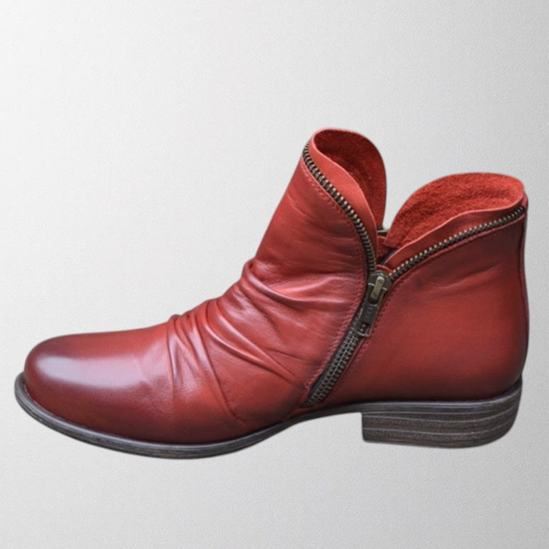 MODEGEIST Damen Ankle-Boots Casual Mid-Height Stabile Sohle Komfort