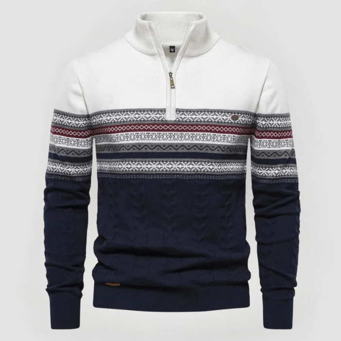 FINN Pullover mit kurzem Reissverschluss
