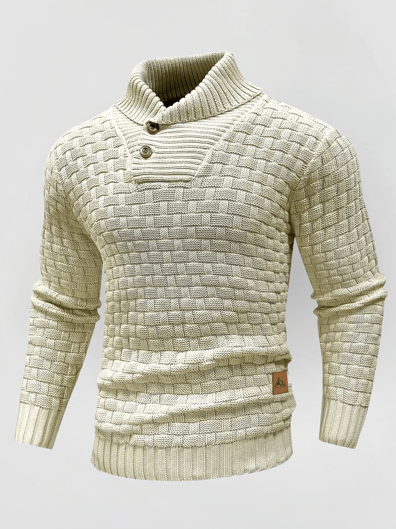 OTMAR Strickpullover mit hohem Kragen und Dickem Material