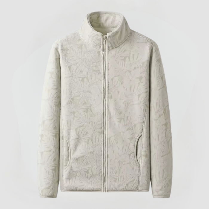 AYLA: Fleecejacke mit Blumenmuster