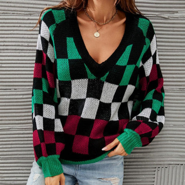 ModeGeist | Pullover in Kontrastfarbe mit Modernem Schnitt