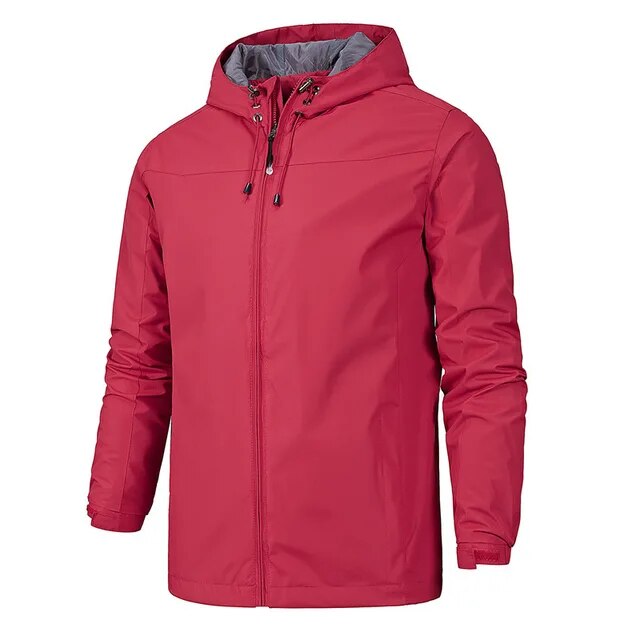 Herrenjacke mit Kapuze - winddicht - Jef