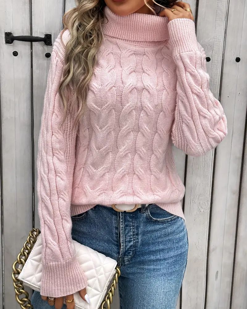 ModeGeist | Kabelstrickrollenpullover