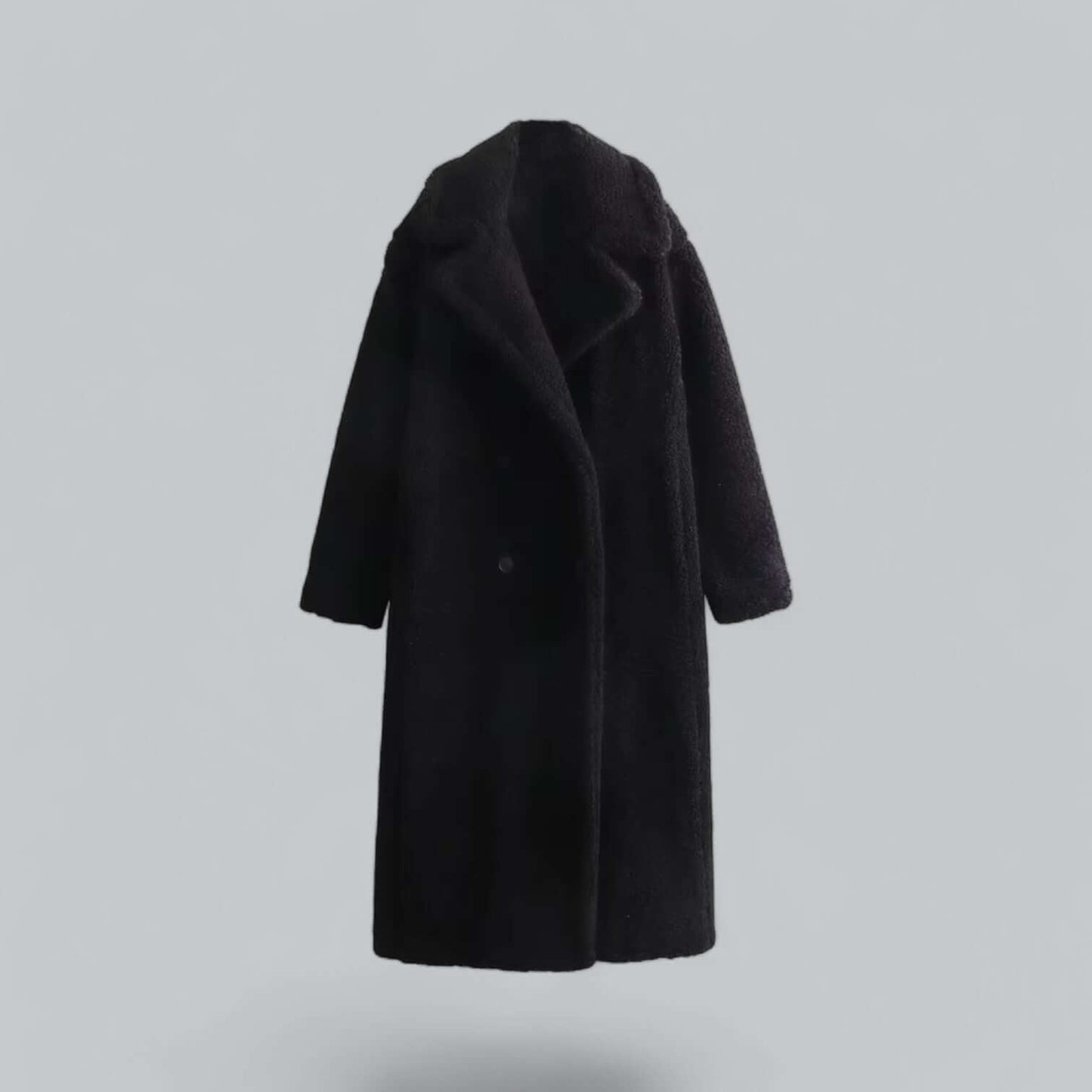 ModeGeist | Damen Teddy Kunstfell Lange Jacke