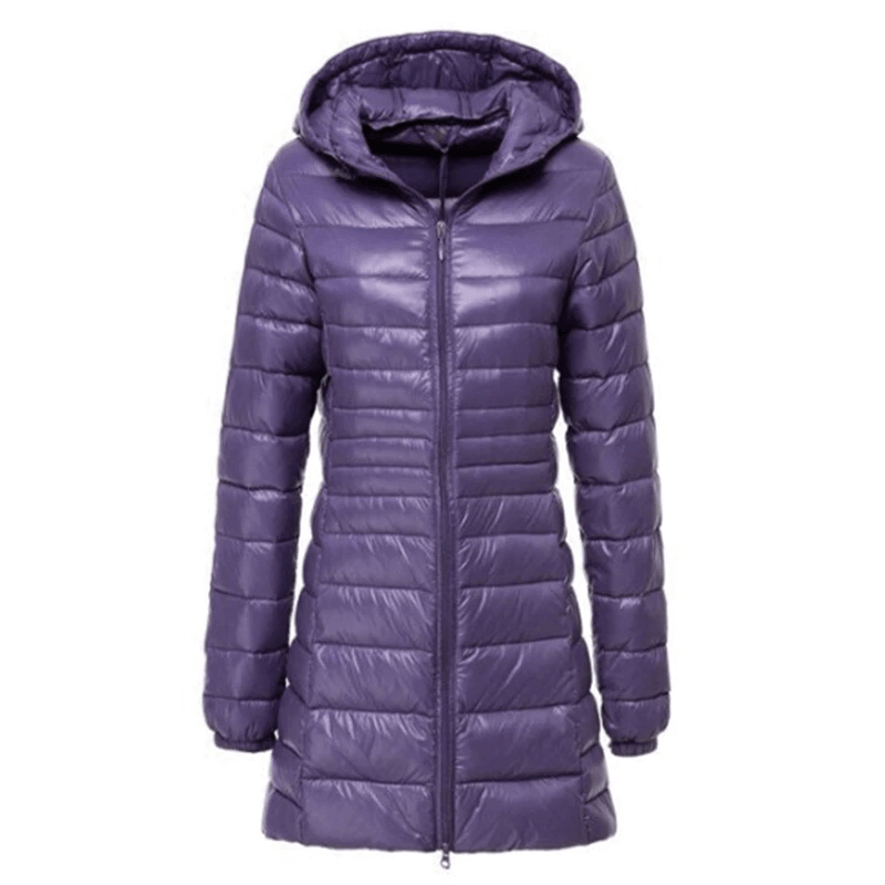 ModeGeist | Damen Leichte Lange Daunenjacke