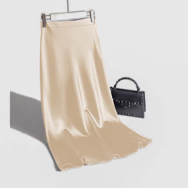 A-line Satin Skirt by Fudus