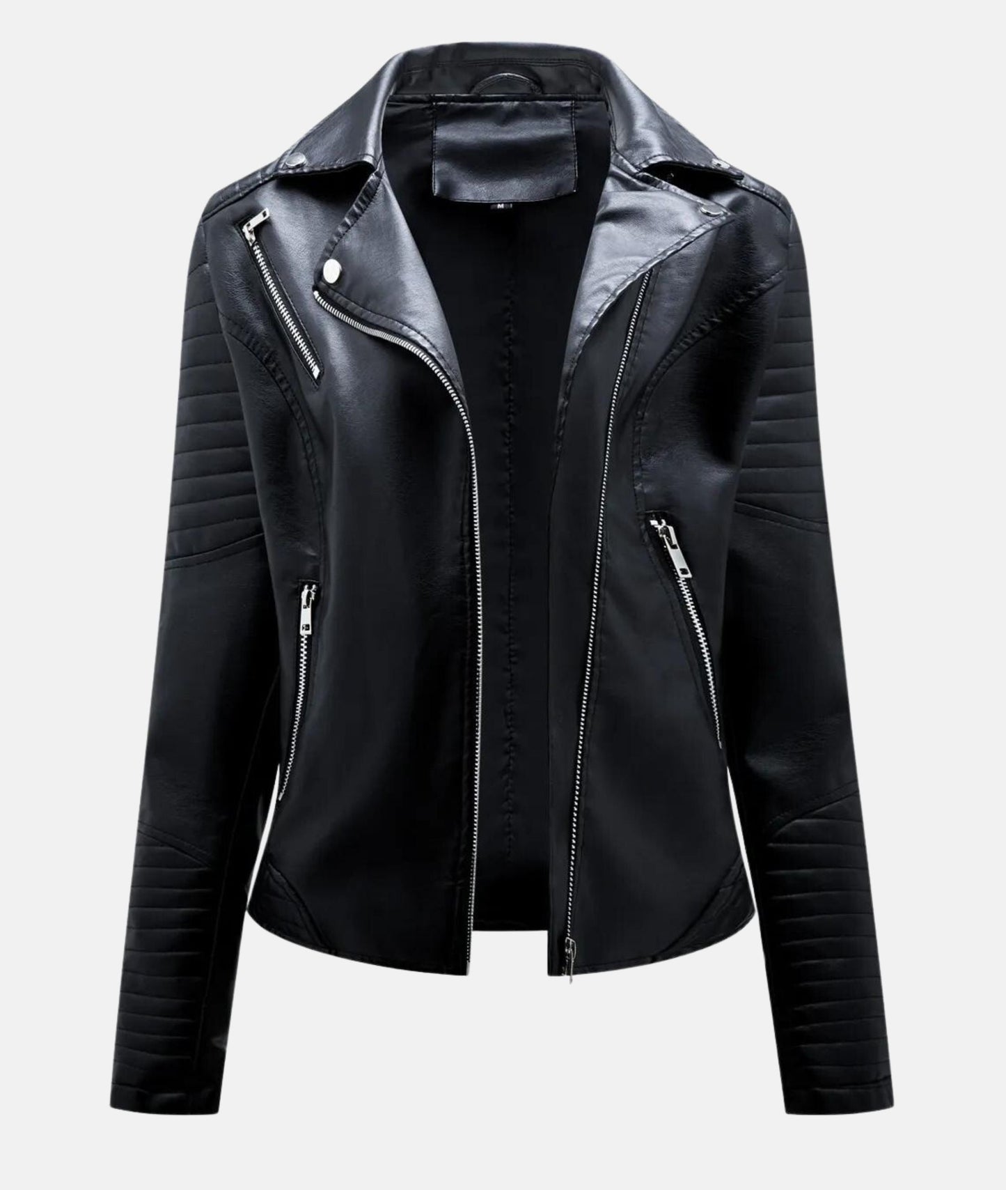 ModeGeist | Damen Kunstleder Bikerjacke