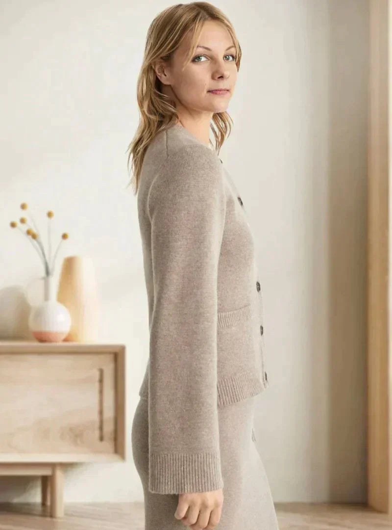 ModeGeist | Weicher Strickcardigan mit Knöpfen für Frauen